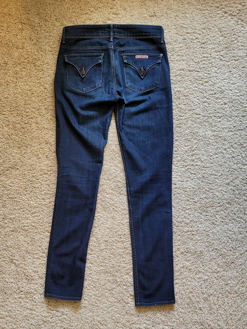 Hudson Womens Midrise, Tappered Leg, Blue Jeans Size 28